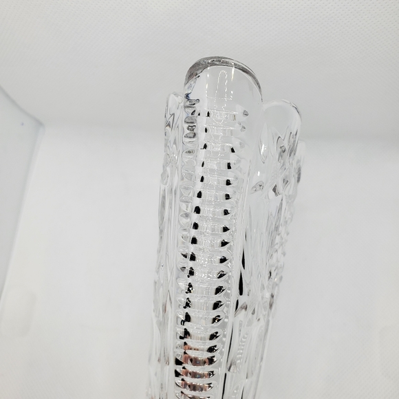 Cut Lead Crystal Fan Vase - Picture 6 of 6